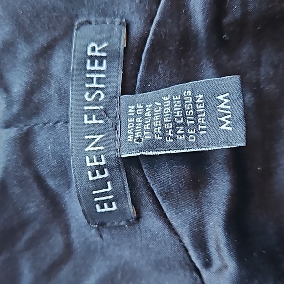 Eileen Fisher Black Sleeveless Ponte Aline Tent Dress M - Picture 4 of 8